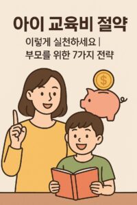 아이 교육비 절약